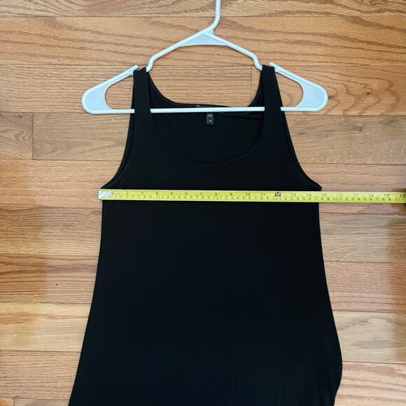 Eileen Fisher Stretch Silk Jersey Scoop Neck Tank Top Womens XS Black - Picture 6 of 8